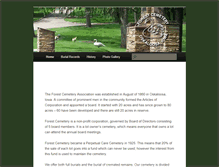 Tablet Screenshot of forestcemetery.org